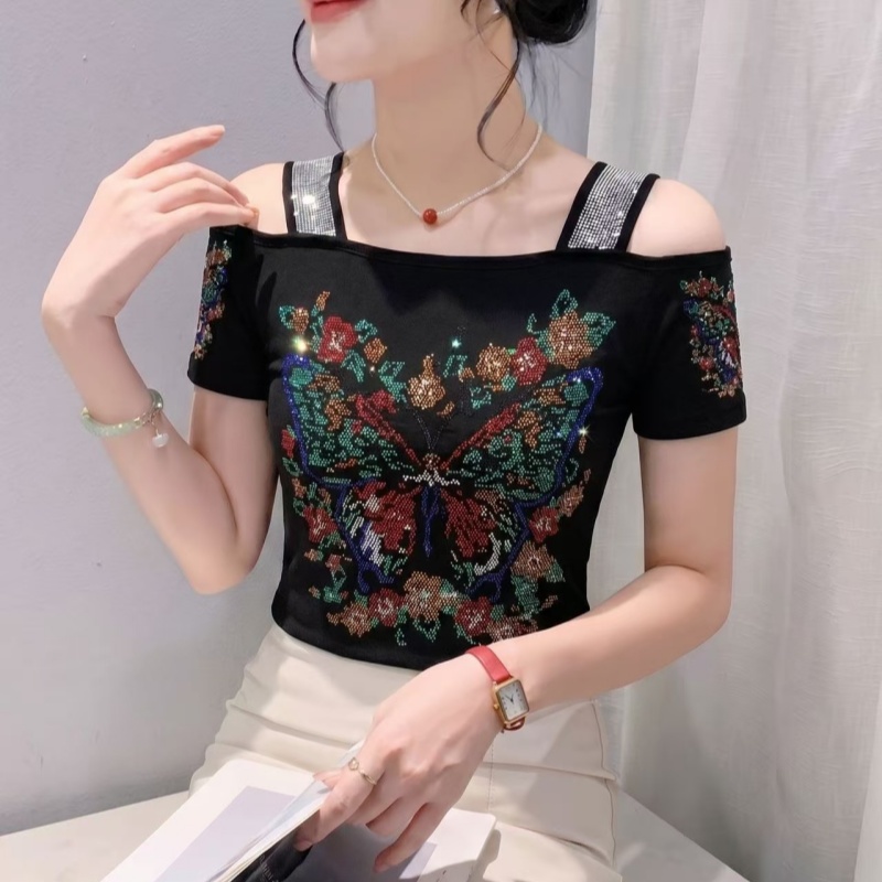 ストリートウェアブランド レディースTシャツ デザイン シャ - Streetwear Brand With Butterfly のレビューと価格
